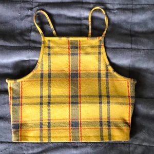 patterned yellow simons top